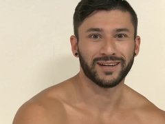 Scott Demarco In Scott Lays Back On The Bed Jerking His Big Cock As He Pulls On His Balls