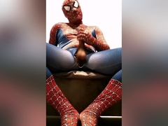Spiderman Cums Hard