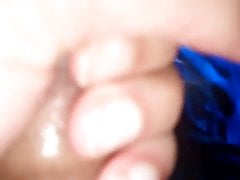 Quick cum with spit for Legit Boss. WWE Sasha Banks tribute.