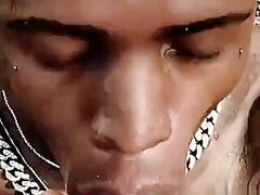 BWC banging black twink outside