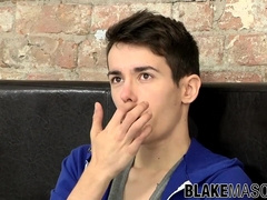 Alexis Tivoli grips his good-sized cock and wanks it off solo