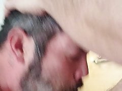 Married Sissy sucks cock