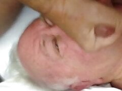 daddy & grandpa shaft lick & cum