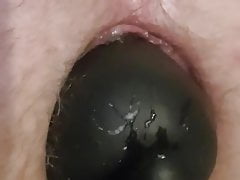 Large Insertions 12, pushing out a large plug