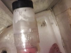 Fleshlight shower fuck