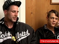 Boomer and Chain smoking cigarettes and each others cocks