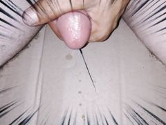 Hot naughty boy is so horny masturbating cumshot
