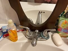 Throbbing cumshot