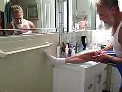 Athlete with Injury Comes to Coach for a Rub-Down