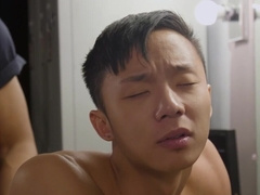 Asian bottom gets his twink hole fucked by a large BBC
