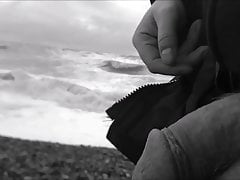 A cold day at the beach