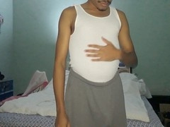 Massive belly inflation for gay pleasure