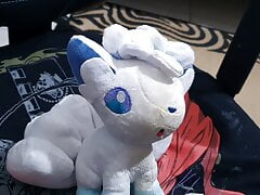Alola Vulpix turning yellowed with my cum