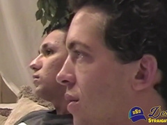 Skinny straight twinks JD and Cole are shy so they slowly taste each others dicks