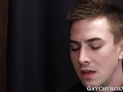 Skinny ass twink sucks big cock before kinky forbidden fuck