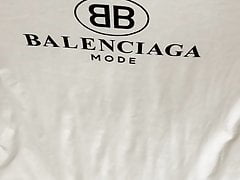 EX GF Balenciaga t-shirt is just another cum and piss rag