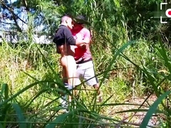 Employees shagging in the forest covert from their bosses. - SENSATIONAL ON SHEER.COM