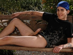 Rad Mathews is a skater boy twink who loves stroking outside