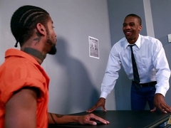 Ebony hardcore loving with Jin Powers and King B.