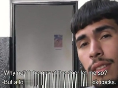 LatinLeche - Sexy Latino Boy Gets Covered In Cum By Four Hung Guys