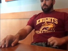 Bearded Bro Public Jerk Off in A Coffee Shop 5