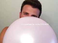 Balloon Fetish - Chris Blowing Balloons