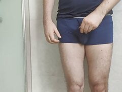 Show penis and jerk off