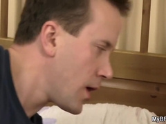 Boy Taking His Horny Huge Gay Cock