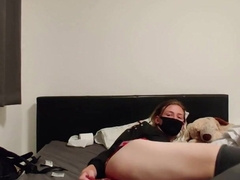 Femboy playes with his bussy until they mayo everywhere