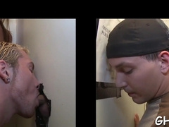 Eating sperm of a horny gay