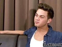 UK twink Lee Well finished with an interview and jacks off