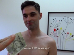 Hairy legs hunk gets ass-fucked during a casting