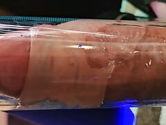 Milking Machine Session.14 - Uncut Married Tradie shoots 3 loads into milking machine