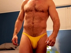 Hairy man, cumming in, geysers