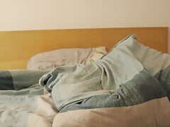 playing with my cock on my bed