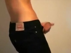 My hot lover fucking his Levi`s 529 jeans