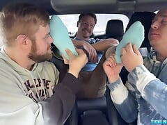 Hot Jock Loborud Pays His Ride By Receiving Foot Worship