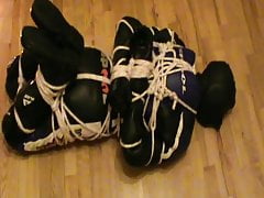 Bounded biker - 2 - hogtied