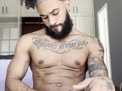 Tattoed muscle latin Andy Rodrigues cuming