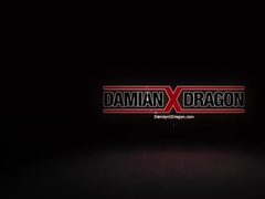 Tattooed Damian Dragon Drinks Saru Wood Before Embark Plowing