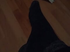 Feet go without socks because they are too sweaty
