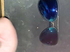 Creamy sunglasses.