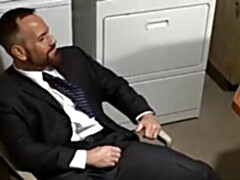 Jerking off in front of three lads before the foursome