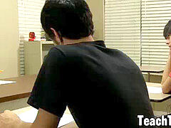 tattooed youngsters pounded by stud teacher in mandatory 3 way