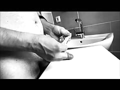 I masturbate and into a condom filled with water