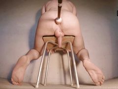 ANAL ORGASM IS INEVITABLE ON THIS CHAIR - prostate milking machine