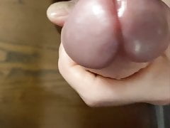 closeup jerk off and cum while moaning
