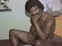 Jock physical, black uncut, vintage leather porn