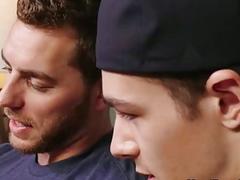 Straight fraternity brothers try gay sex