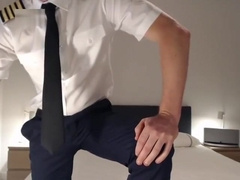 Pilot Rob Shows Off His Long Cock (No Cum)